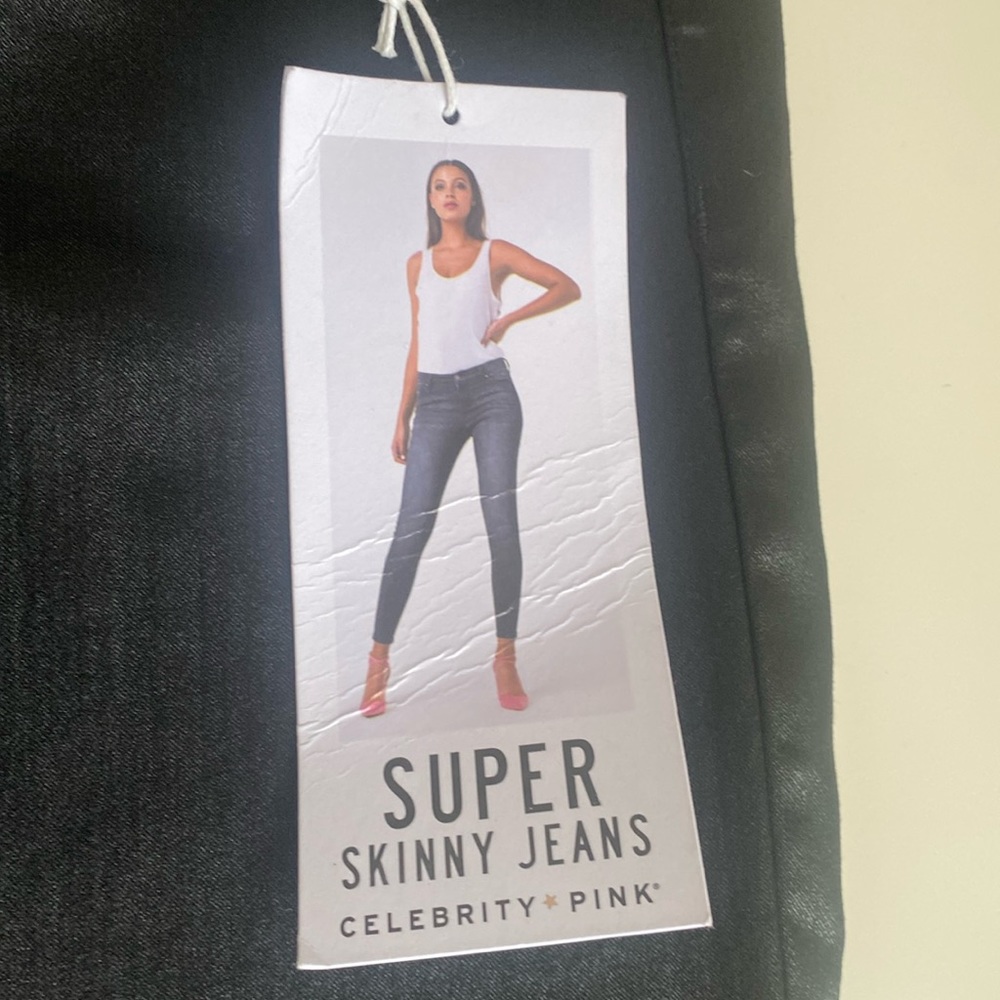 Black metallic jeans by Celebrity Pink.